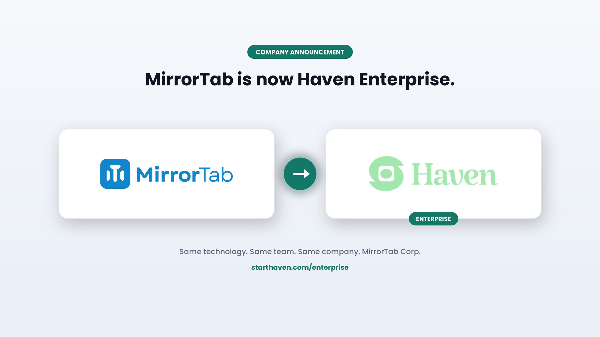 MirrorTab Is Now Haven Enterprise
